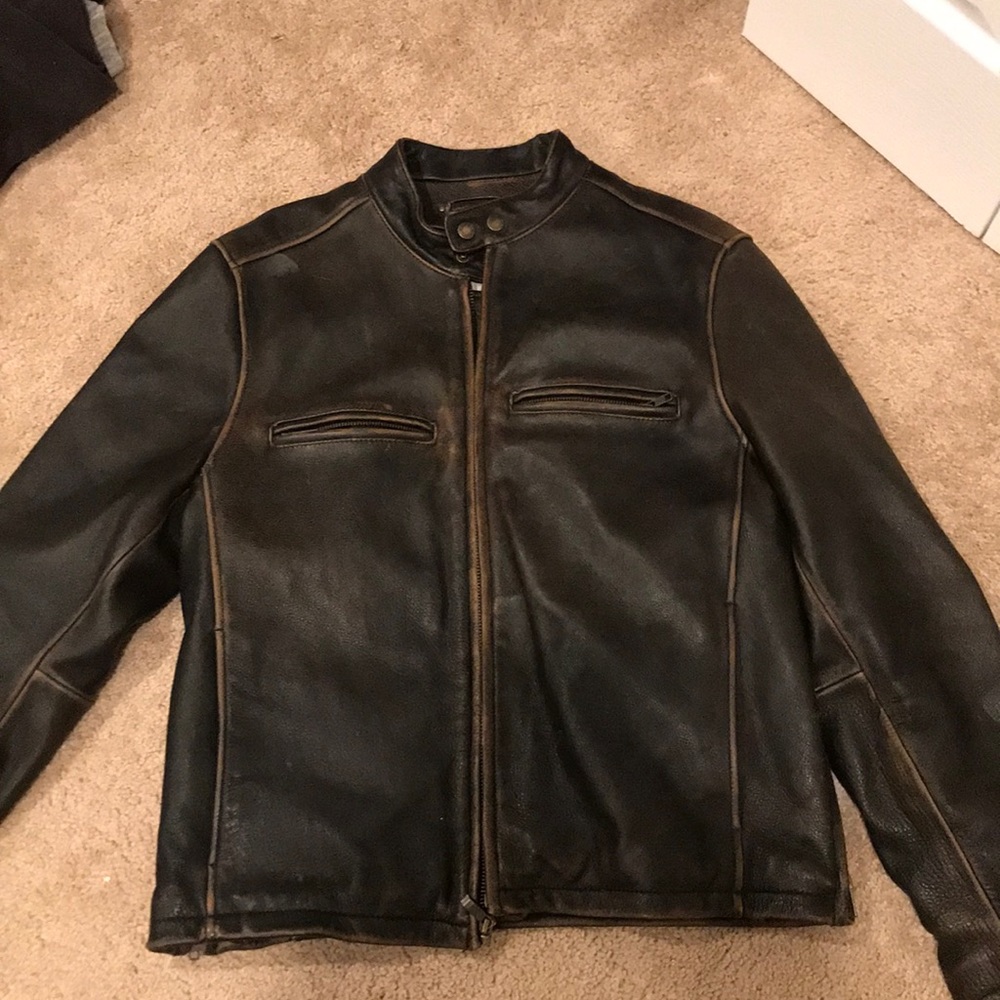 Wilsons Leather Distressed Jacket